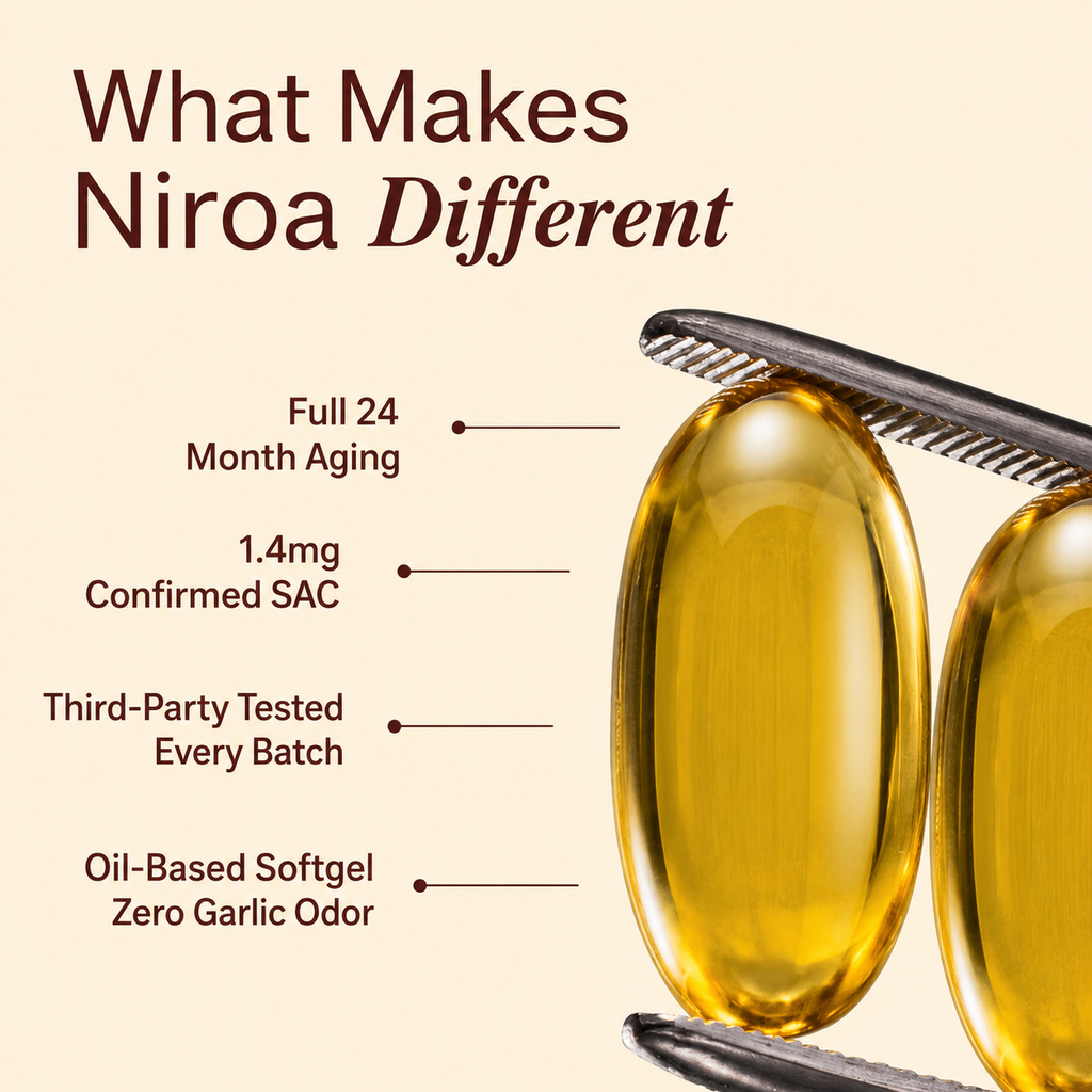 Niroa Aged Odorless Garlic SoftGels