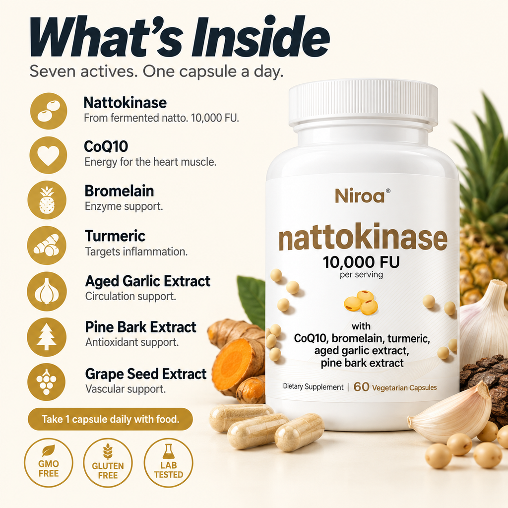 Niroa Nattokinase 10,000 FU